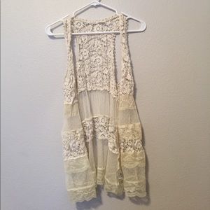 Blue Bird Creme Vest