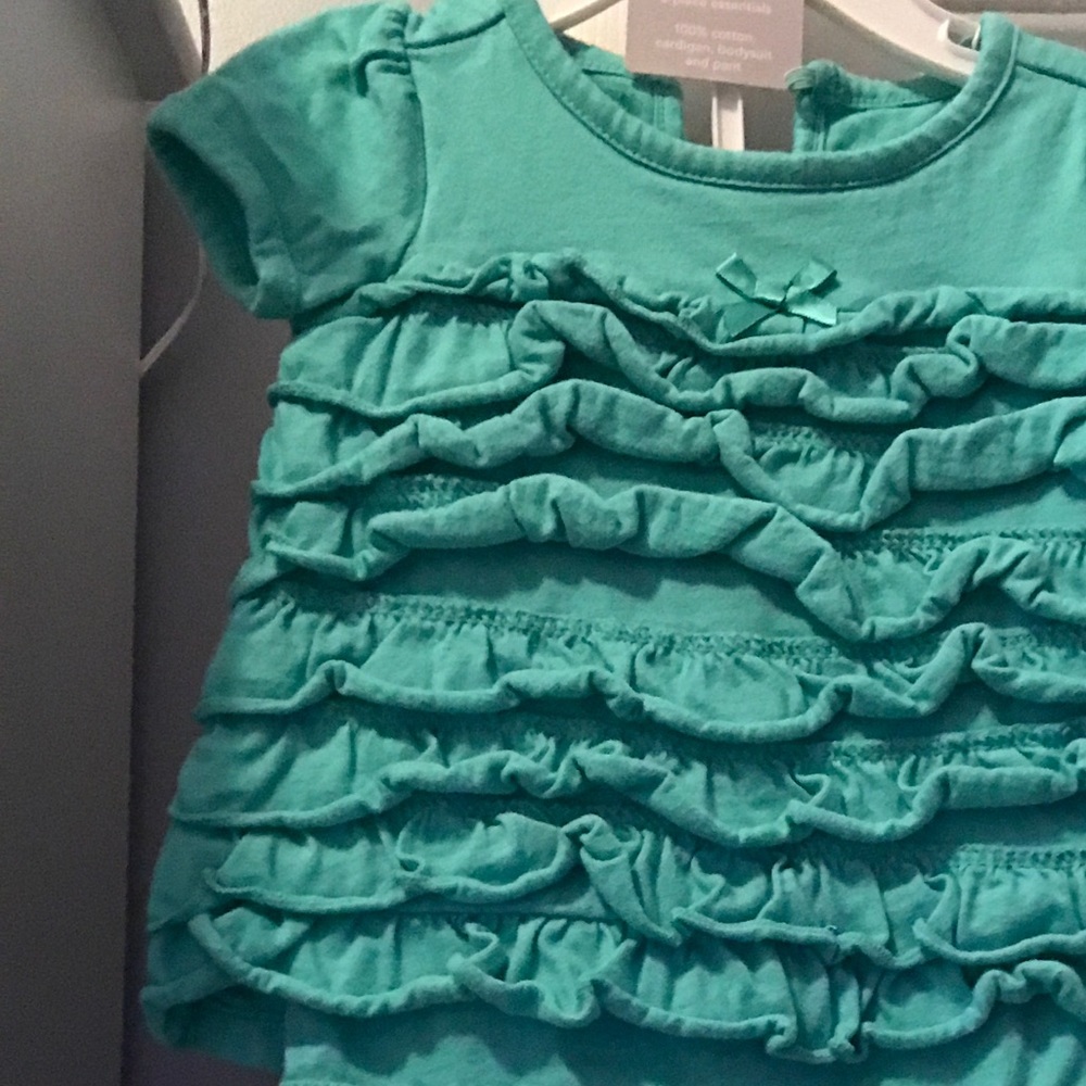 Carters Ruffle onesie with matching pants