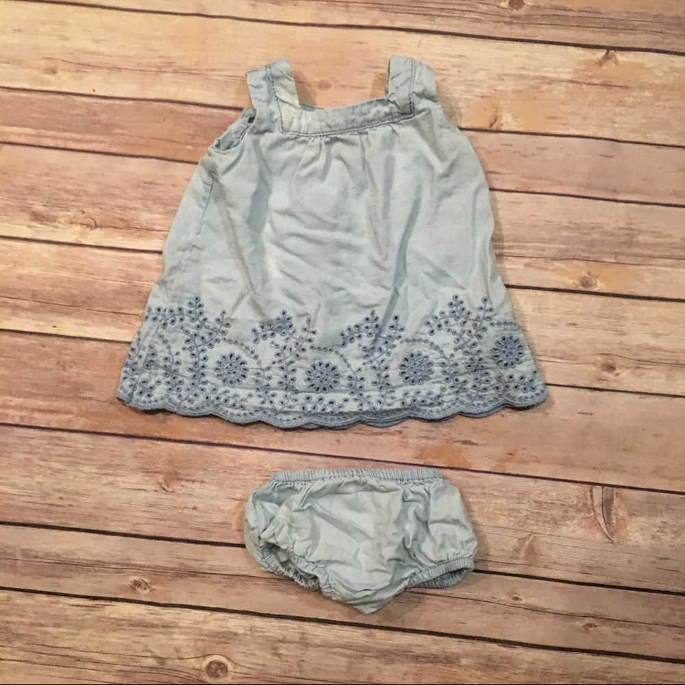 Zara chambray outfit