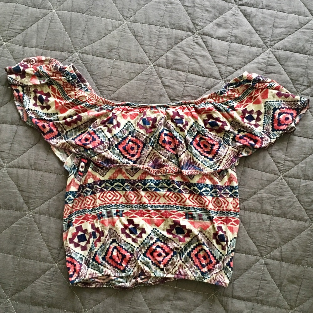 Off the shoulder crop top