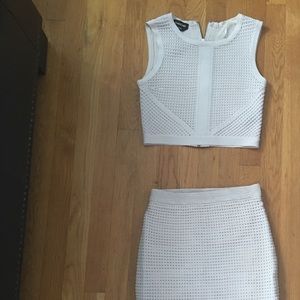 Bebe 2 piece knit outfit