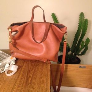 Madewell zip transport tote