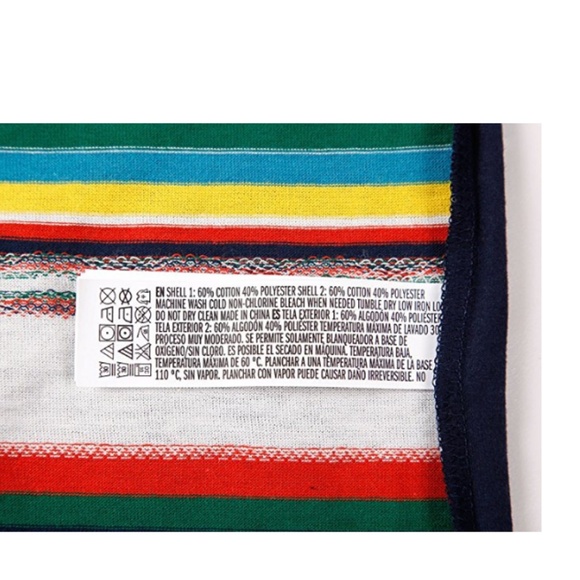 Mens Jacquard Stripe Pocket Crew Neck Tee Blue - Picture 5 of 5