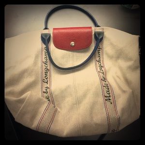 Longchamp Pliage canvas handbag