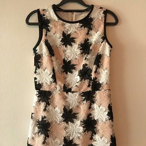 Kate spade lace pink and black dress Sz 0 LIKE NEW