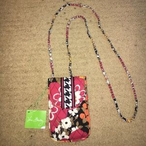 NWT Vera Bradley Cell Phone Crossbody Bittersweet