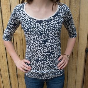 Anthropologie/Porridge Navy Petals Top