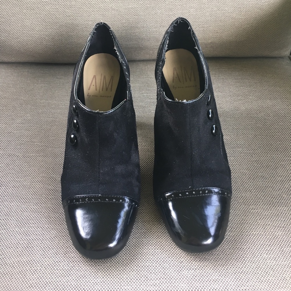 Black booties, size 9 1/2
