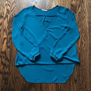 Blue Plunge High Low top