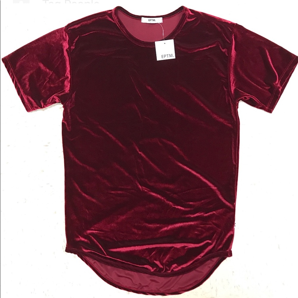 EPTM Men's velvet burgundy T-shirt