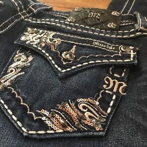 Miss Me 28" sequined jeans - brand new w/tags