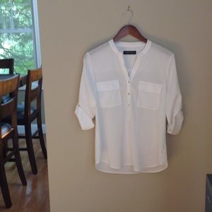 Ivanka Trump roll up sleeve blouse