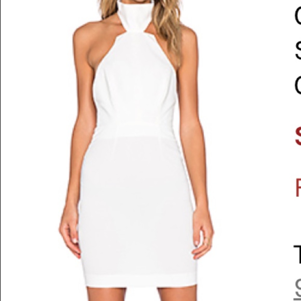 AQ/AQ white mini dress