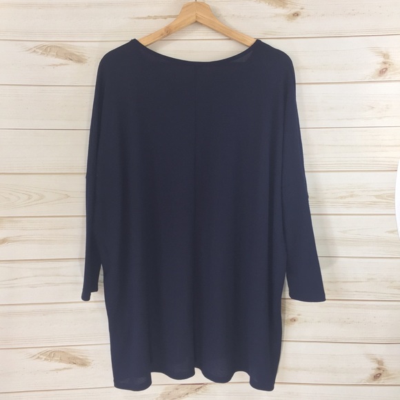 💙 LAST ONE 💙 Navy Thermal Dolman Tunic - Picture 6 of 8