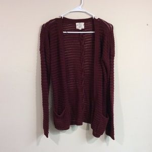 Juniors Maroon Sweater