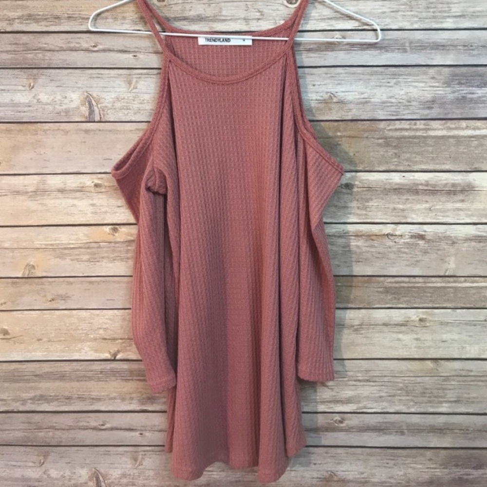 Blush Cold Shoulder Top