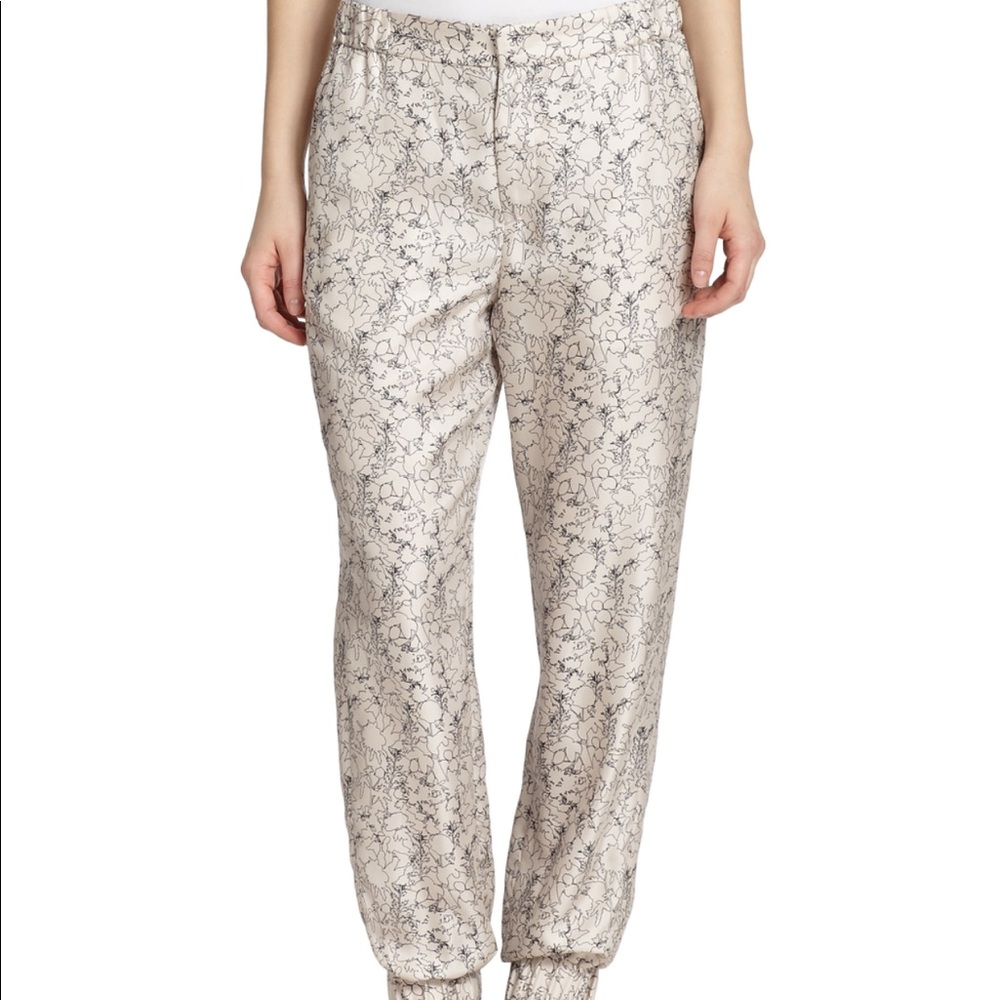 Rag and Bone Alfred printed silk twill pants