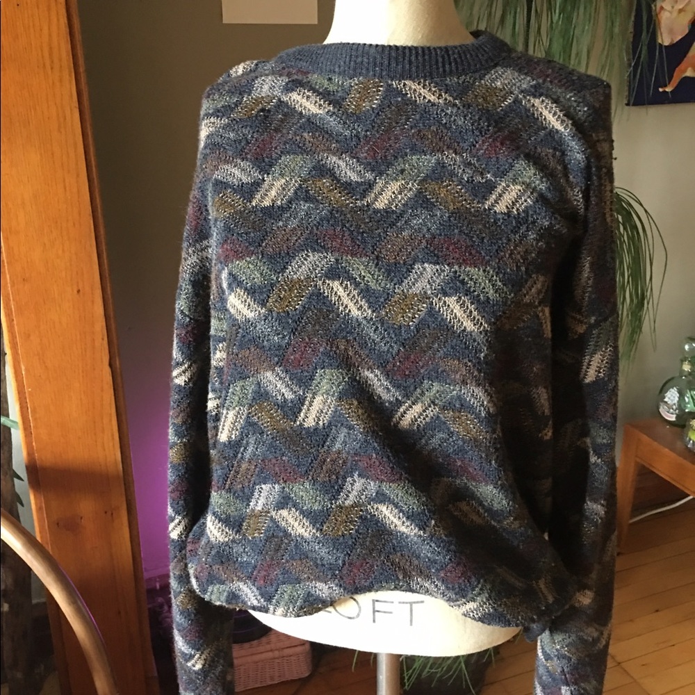 Vintage knit oversized sweater!🌲🌻