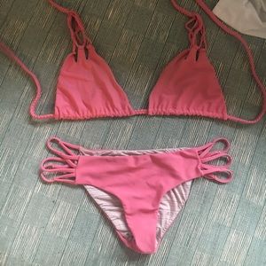 Acacia swimwear pink 2 piece