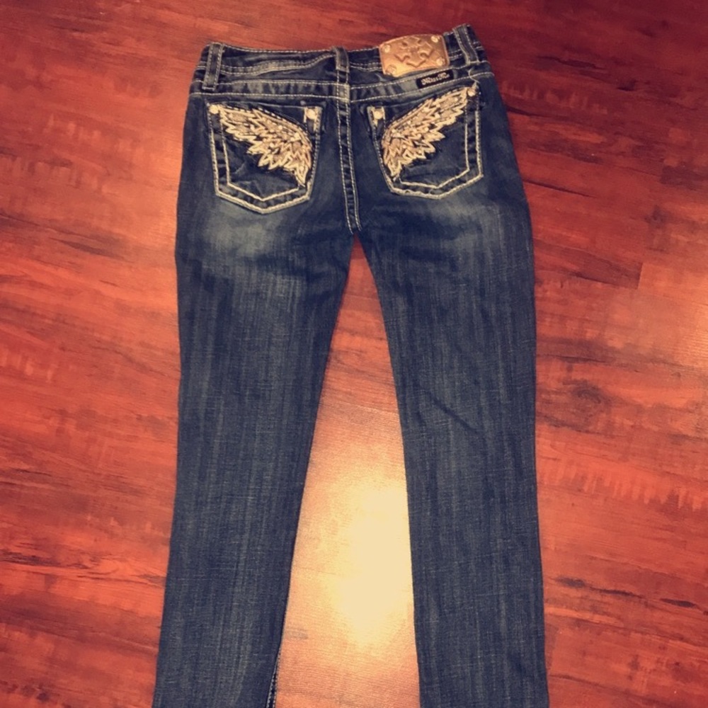 Miss me jeans size 14 in kids size 24 in women's