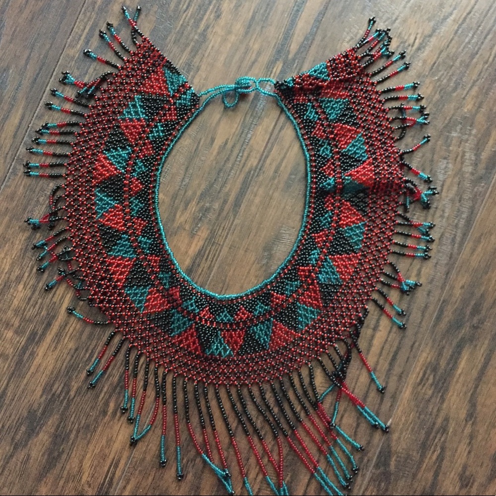 Handcrafted Beaded necklace