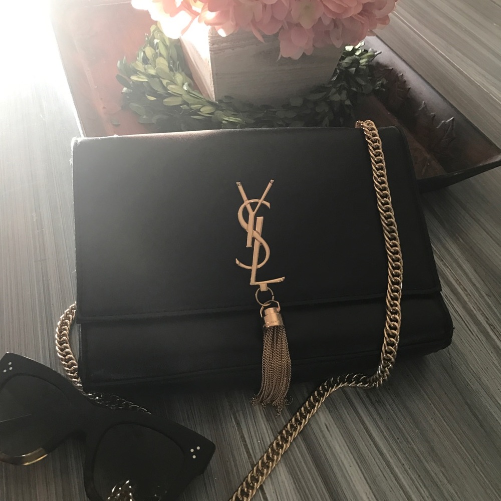 YSL chain black shoulder bag