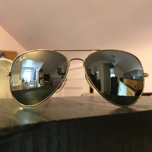 RAY BAN AVIATORS (USED) WITH CASE