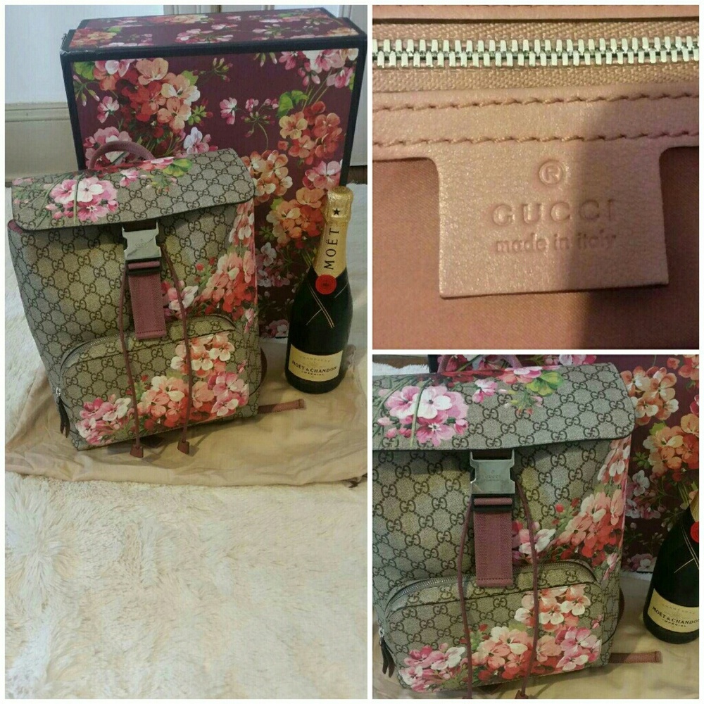 Gucci Blooms Shoulder Backpack