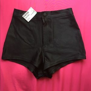 American Apparel Black Disco Shorts