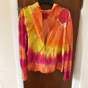 Colorful zip up