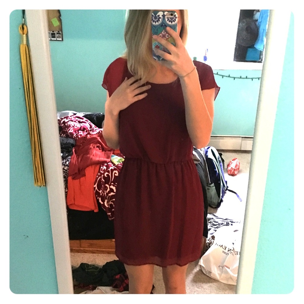 Maroon dress