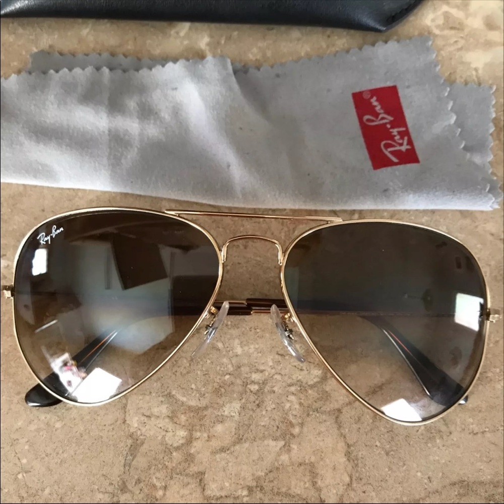 Brown 58mm Rayban Aviators
