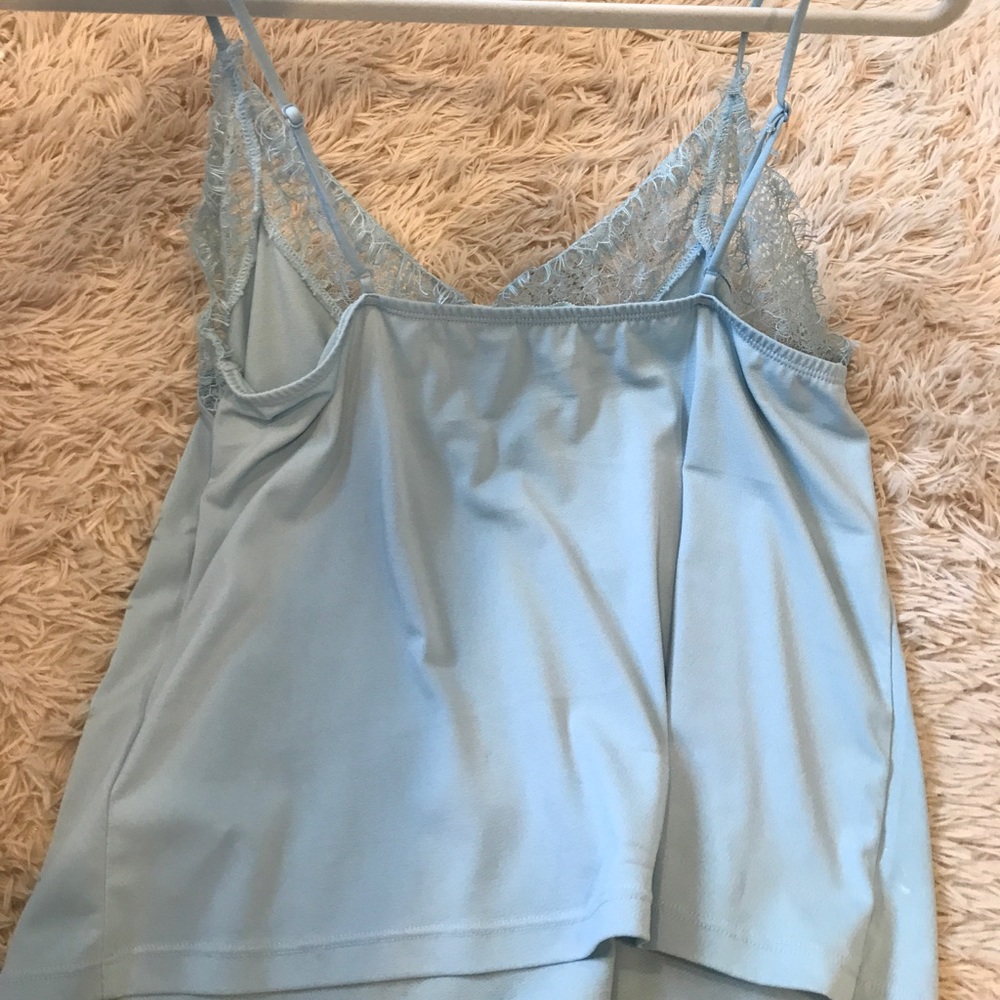 Kimchi blue - light blue lace detail tank - Picture 2 of 2