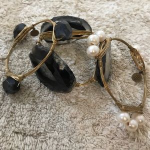 Perfect condition bourbon and bow ties bangles