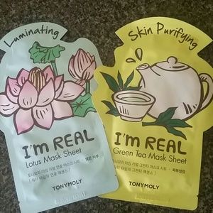 2 TONY MOLY I'm Real Face Masks