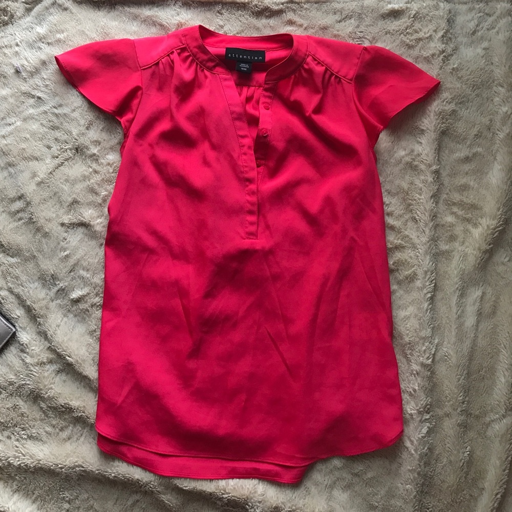 Dark salmon blouse
