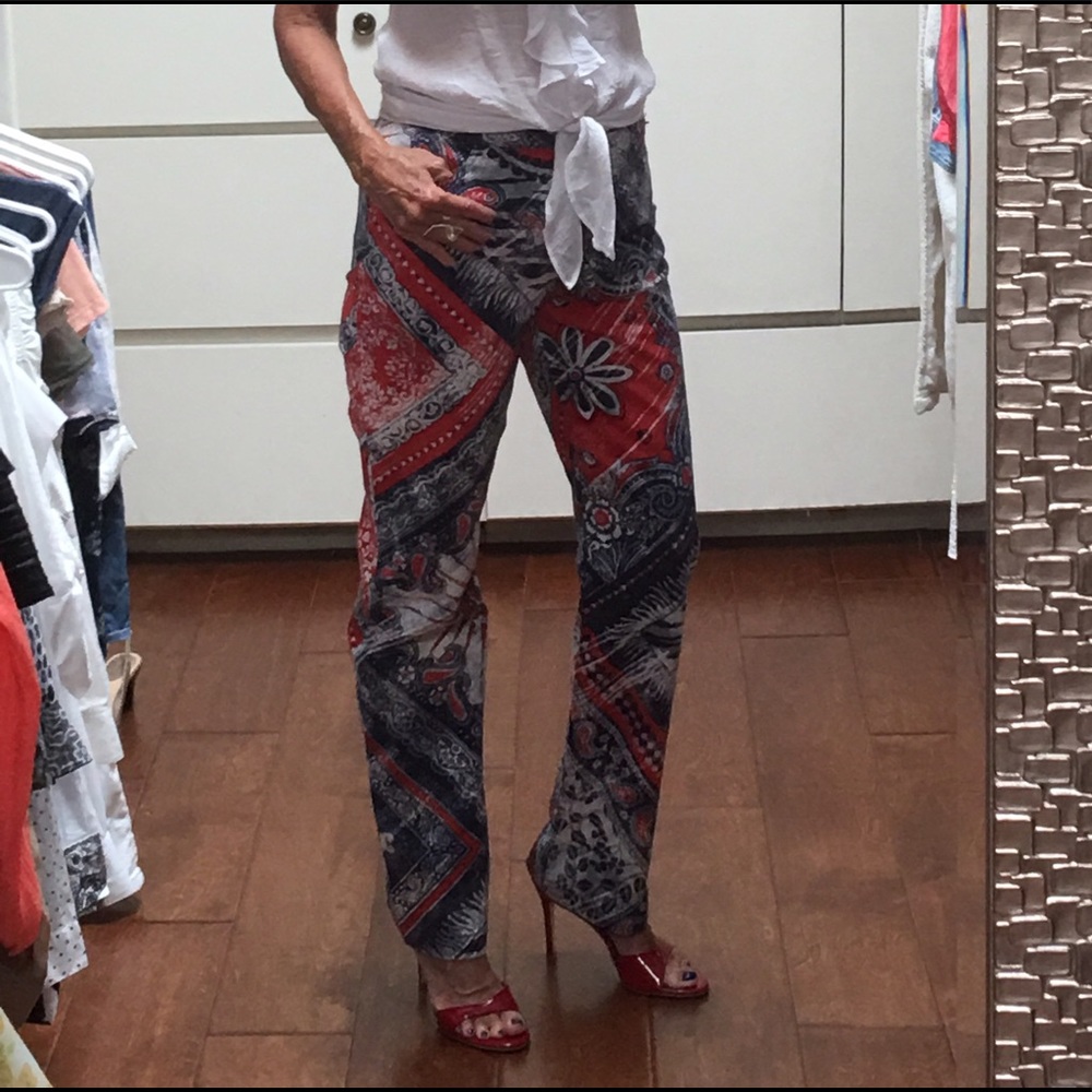 St John Sport jeans paisley print