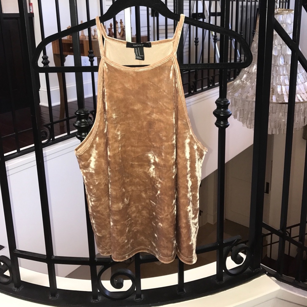 Shimmery Forever 21 tank.