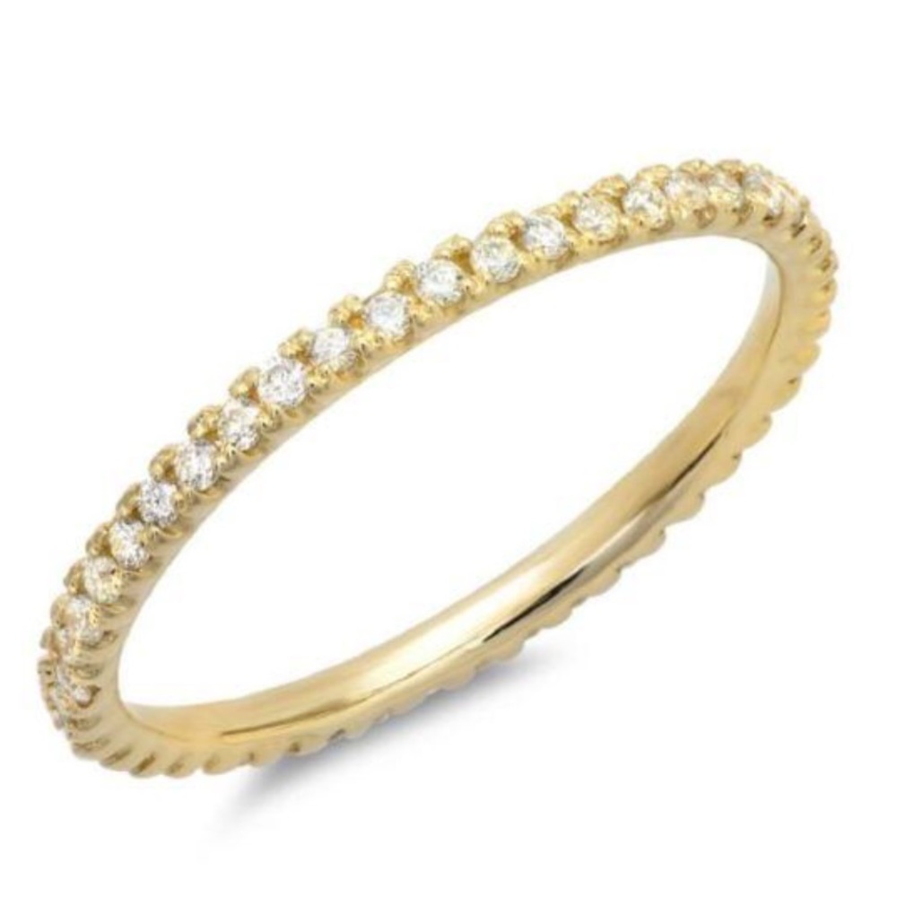 $800 .20Ct Natural Diamond Eternity Stackable Ring