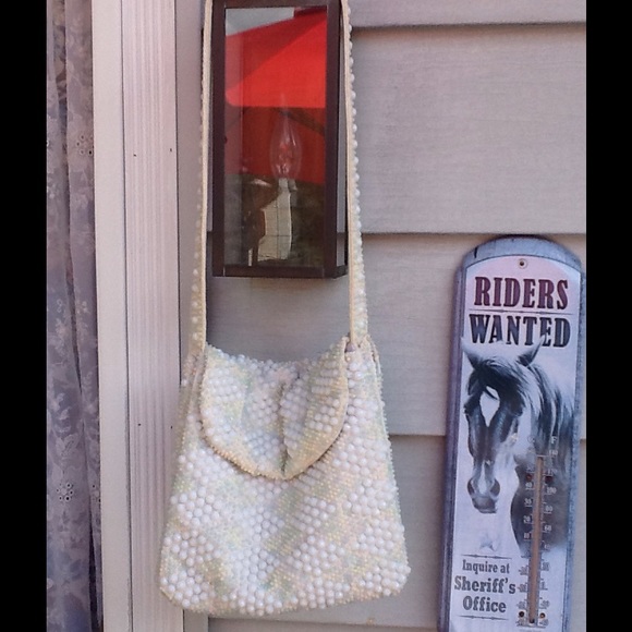 VTG 1960s Twiggy GOGO Beaded Purse - Picture 2 of 4