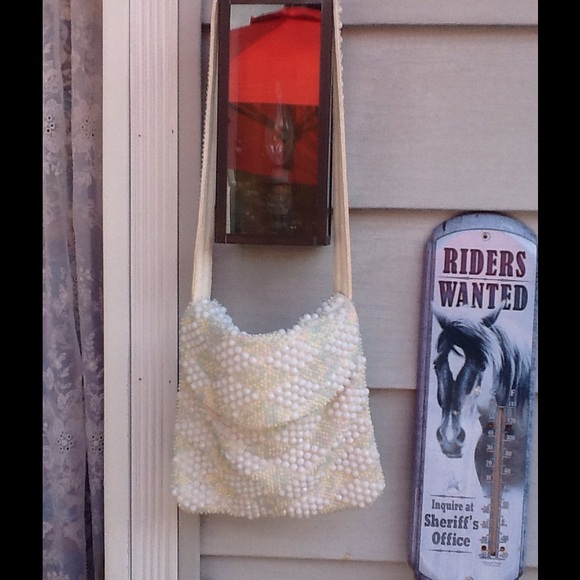 VTG 1960s Twiggy GOGO Beaded Purse - Picture 3 of 4