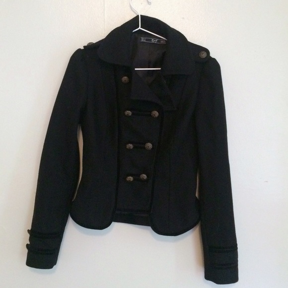 Jackets & Blazers - ✨Vintage✨ Black Wool Military Jacket