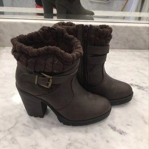 Chunky Heel Booties