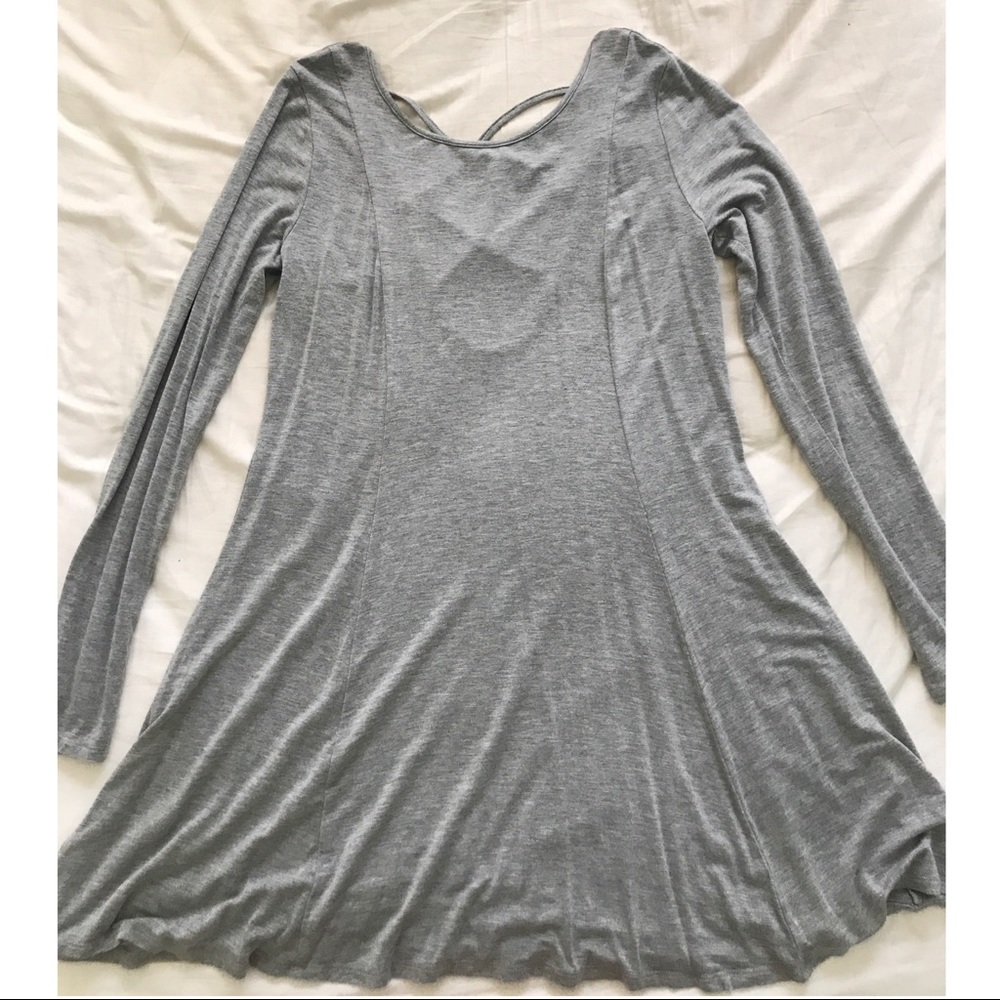 Grey Crossback Dress