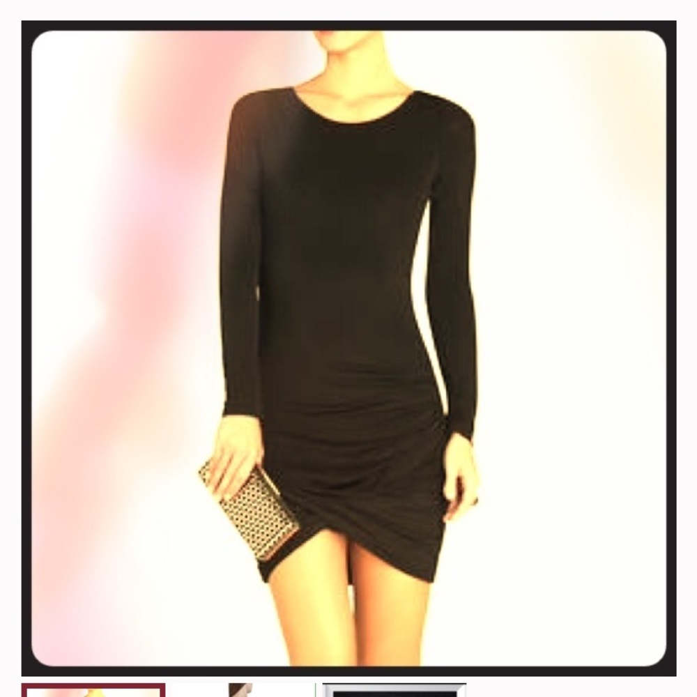 NWT BCBG Abby dress black xs