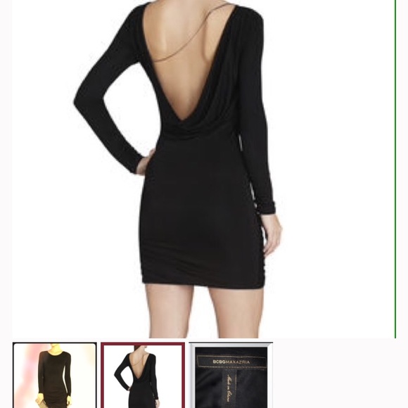 NWT BCBG Abby dress black xs - Picture 2 of 5