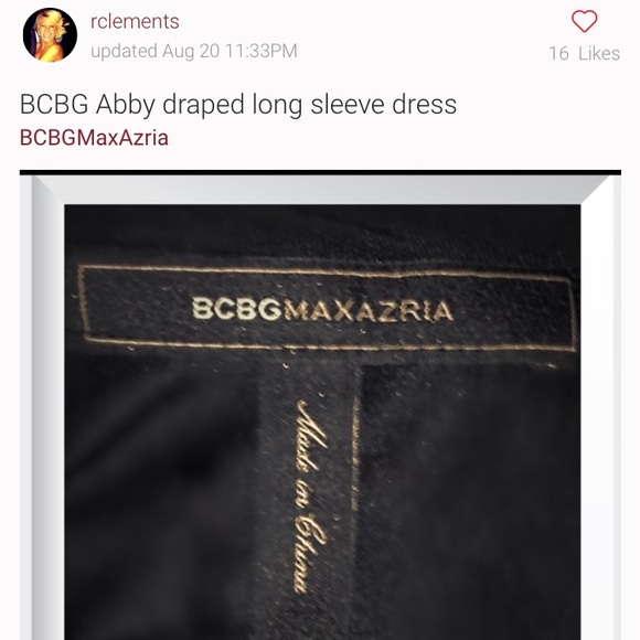 NWT BCBG Abby dress black xs - Picture 3 of 5