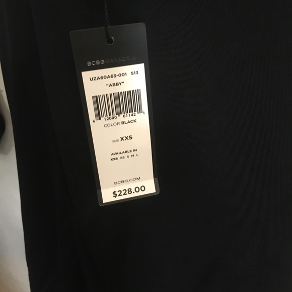 NWT BCBG Abby dress black xs - Picture 5 of 5