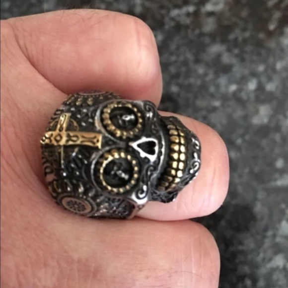 Skull Biker Ring for Men/Ladies-Quality Stainless - Picture 2 of 6