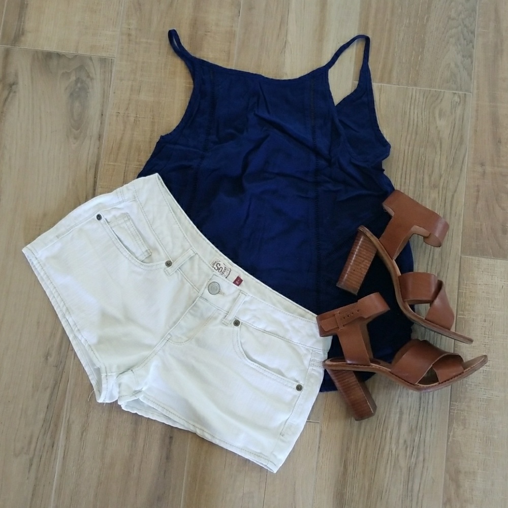 White SO Jean Shorts Like New!